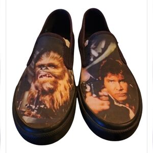 Sperry x STAR WARS Cloud Slip-on Sneakers Han Solo & Chewbacca Comicon 6M Disney